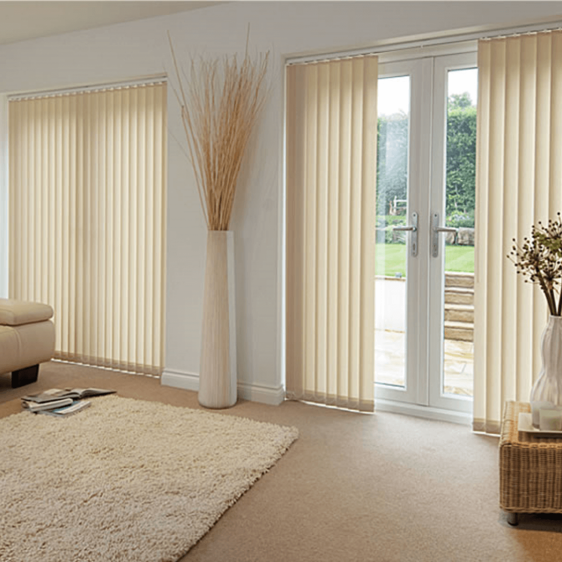 Image presents Vertical Blinds the classy alternative to curtains